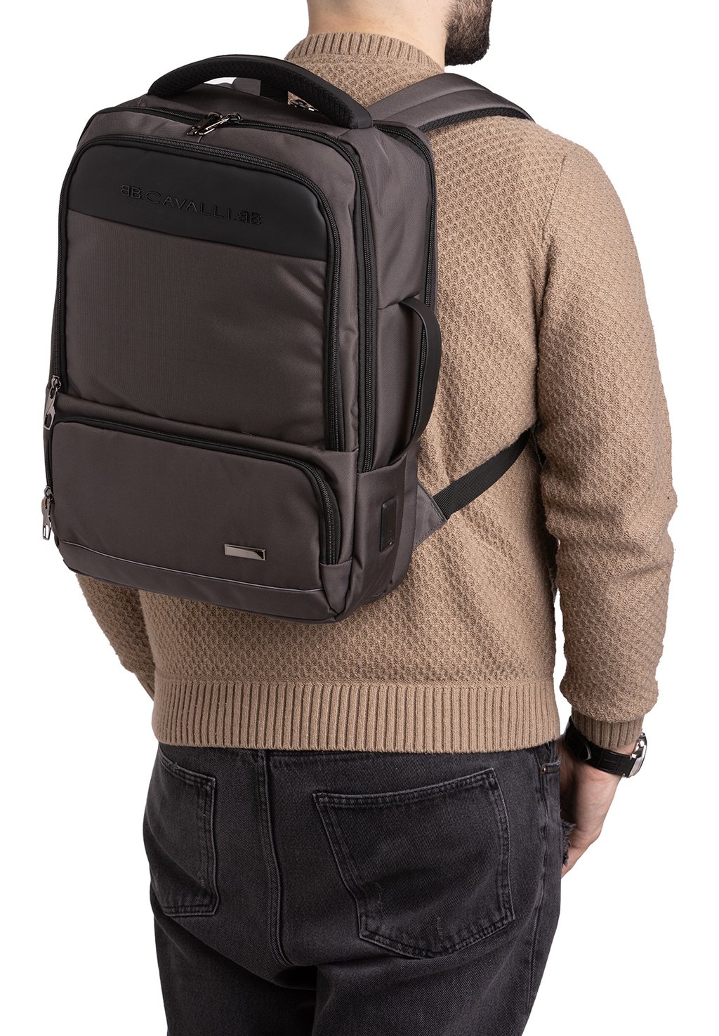 Рюкзак B.Cavalli, серый 
Рюкзак B.Cavalli, серый