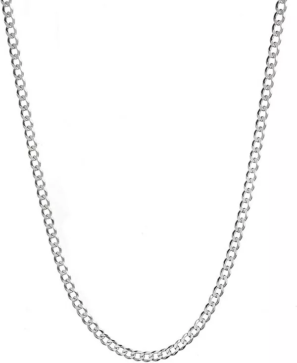 Ожерелье унисекс из стерлингового серебра с кубинским мотивом и суперплоским дизайном Steeltime, silver
Ожерелье унисекс из стерлингового серебра с кубинским мотивом и суперплоским дизайном Steeltime, silver