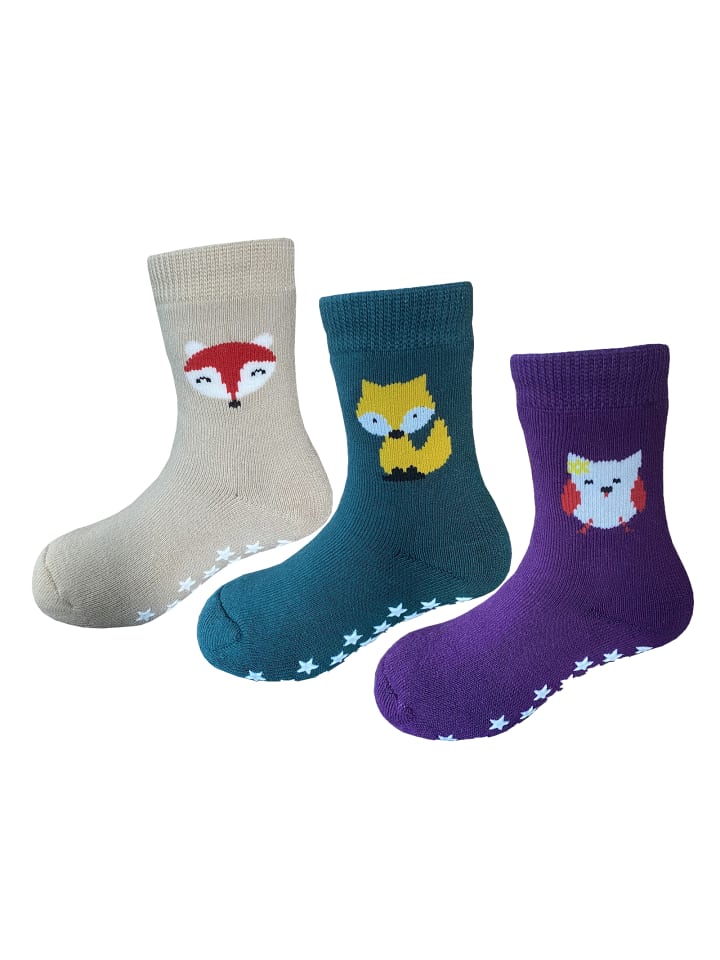 Yalion Набор из 3 пар: противоскользящие плюшевые носки разных цветов
Yalion Набор из 3 пар: противоскользящие плюшевые носки разных цветов