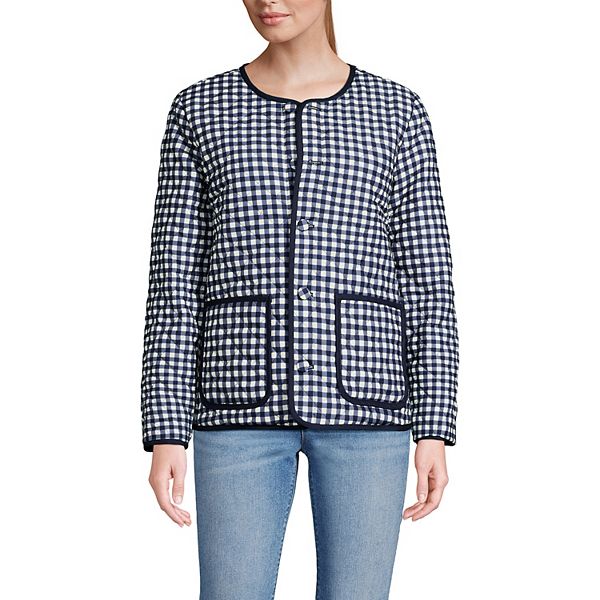 Женская стеганая двусторонняя куртка Lands' End, Navy Navy Gingham
Женская стеганая двусторонняя куртка Lands' End, Navy Navy Gingham