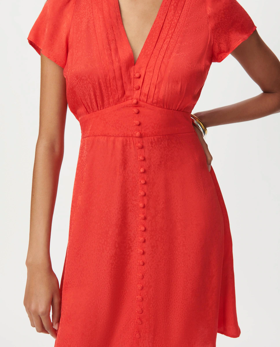 Короткое платье с коротким рукавом IKKS, красный
Короткое платье с коротким рукавом IKKS, красный