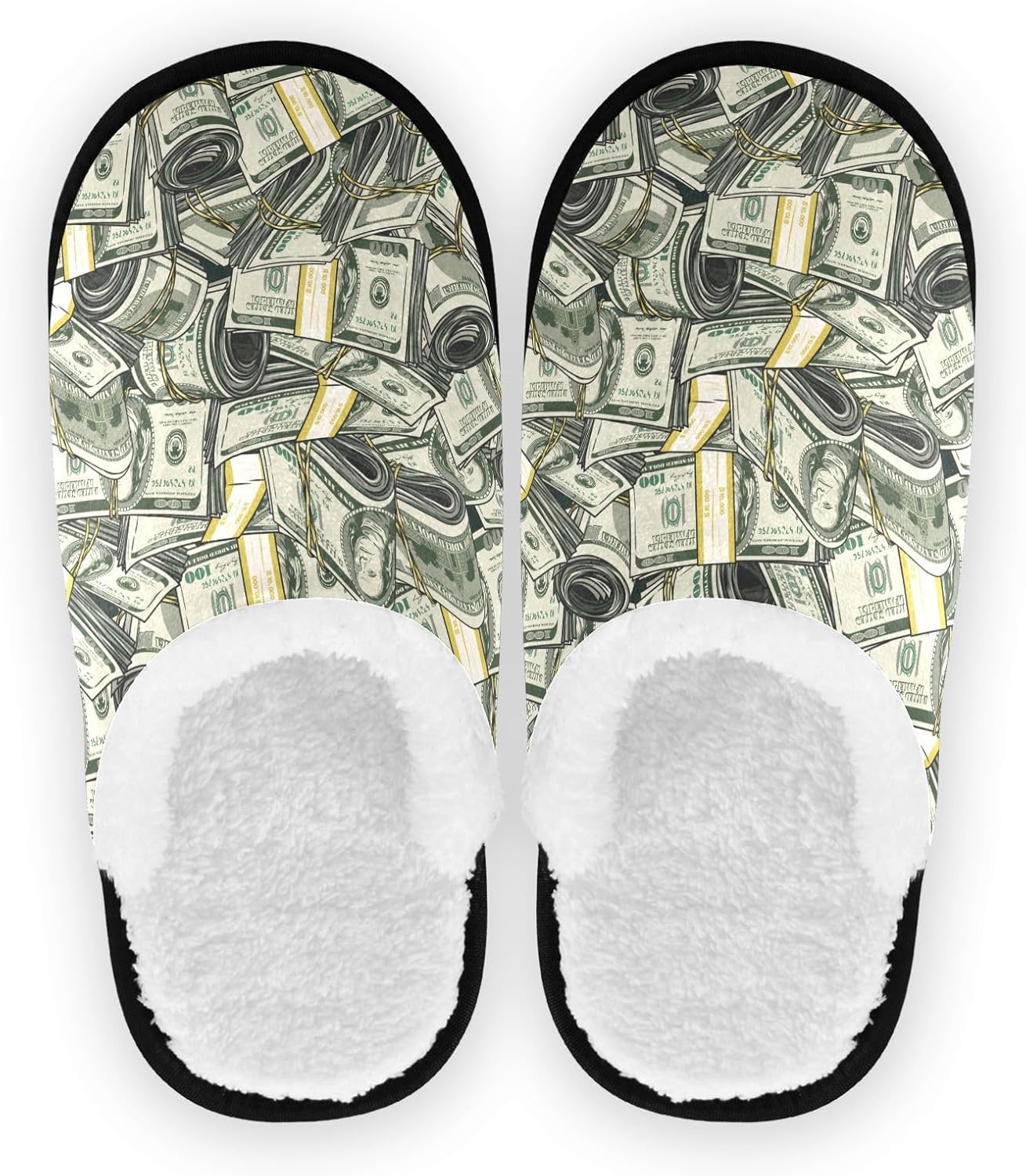 Домашние тапочки JHKKU из мягкого ворса, теплые, нескользящие, для женщин и мужчин, уютные, для дома и путешествий, Money Hundred Dollar Rolls
Домашние тапочки JHKKU из мягкого ворса, теплые, нескользящие, для женщин и мужчин, уютные, для дома и путешествий, Money Hundred Dollar Rolls