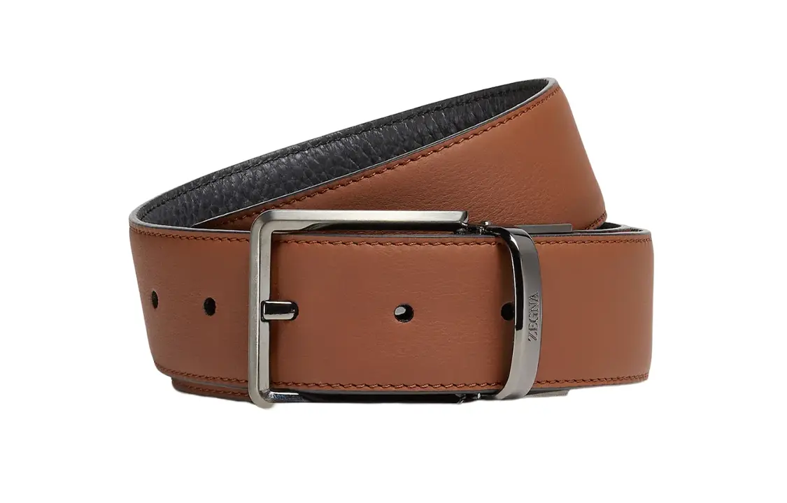 Ermenegildo Zegna Ремень с реверсивной пряжкой и гравировкой логотипа Zegna, Camel Brown
Ermenegildo Zegna Ремень с реверсивной пряжкой и гравировкой логотипа Zegna, Camel Brown