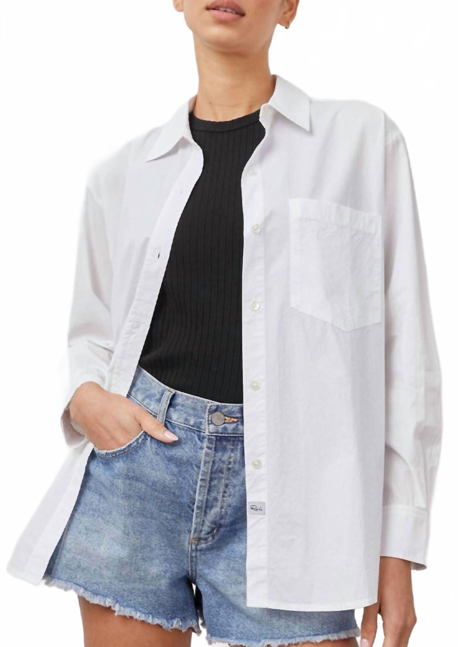 Rails Рубашка на пуговицах Arlo, цвет «Пляжный белый»
Rails Рубашка на пуговицах Arlo, цвет «Пляжный белый»