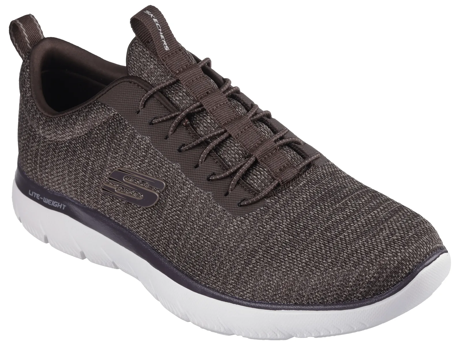Кроссовки Skechers Slip-On "SUMMITS-", тапочки, повседневная обувь, полуботинки с эластичными шнурками, черный