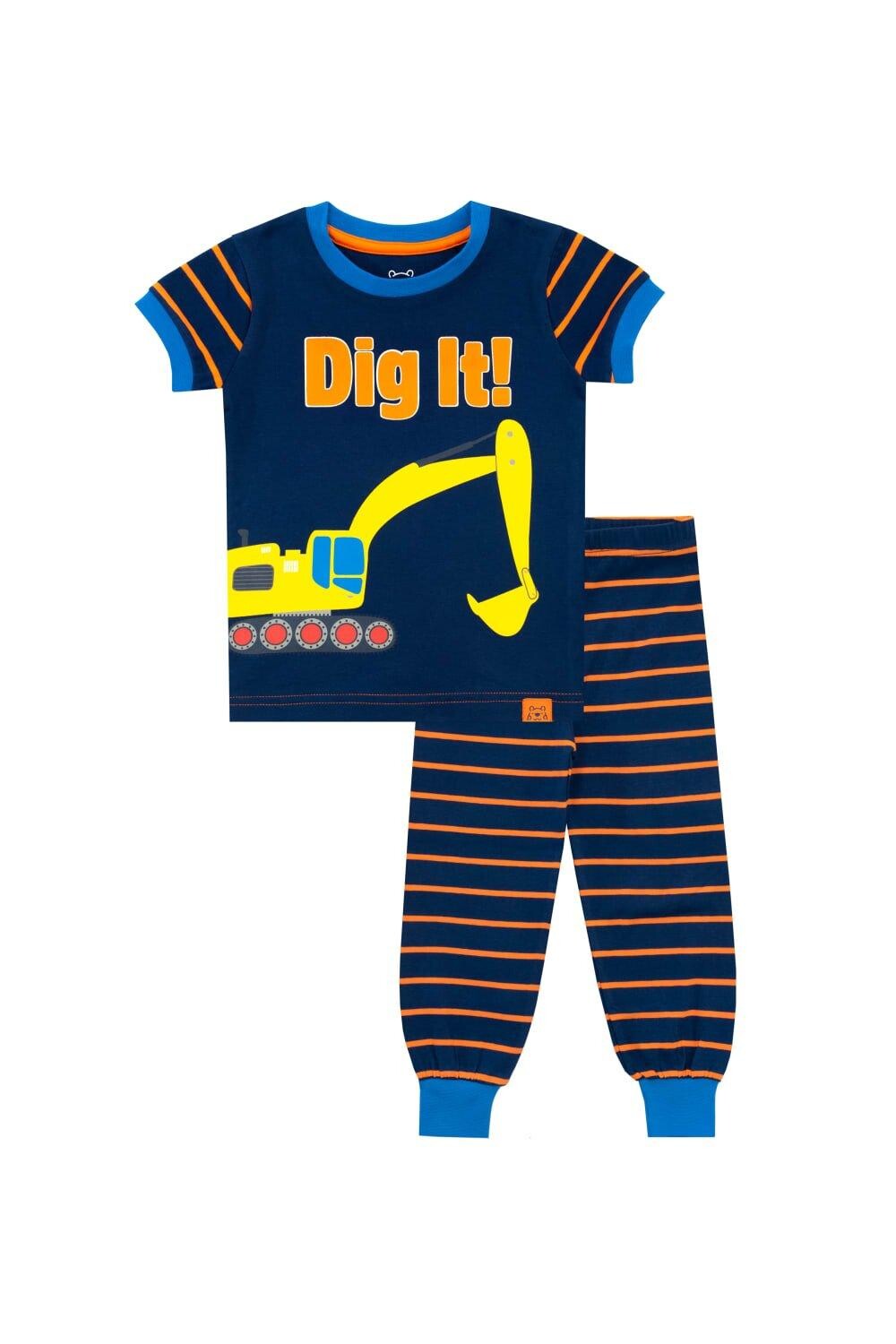 Уютная облегающая пижама в полоску Digger Harry Bear, синий
Уютная облегающая пижама в полоску Digger Harry Bear, синий