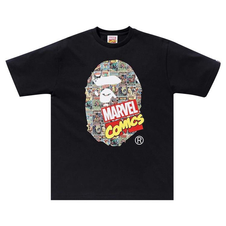 Футболка BAPE x Marvel Comics Ape Head Tee, Black
Футболка BAPE x Marvel Comics Ape Head Tee, Black