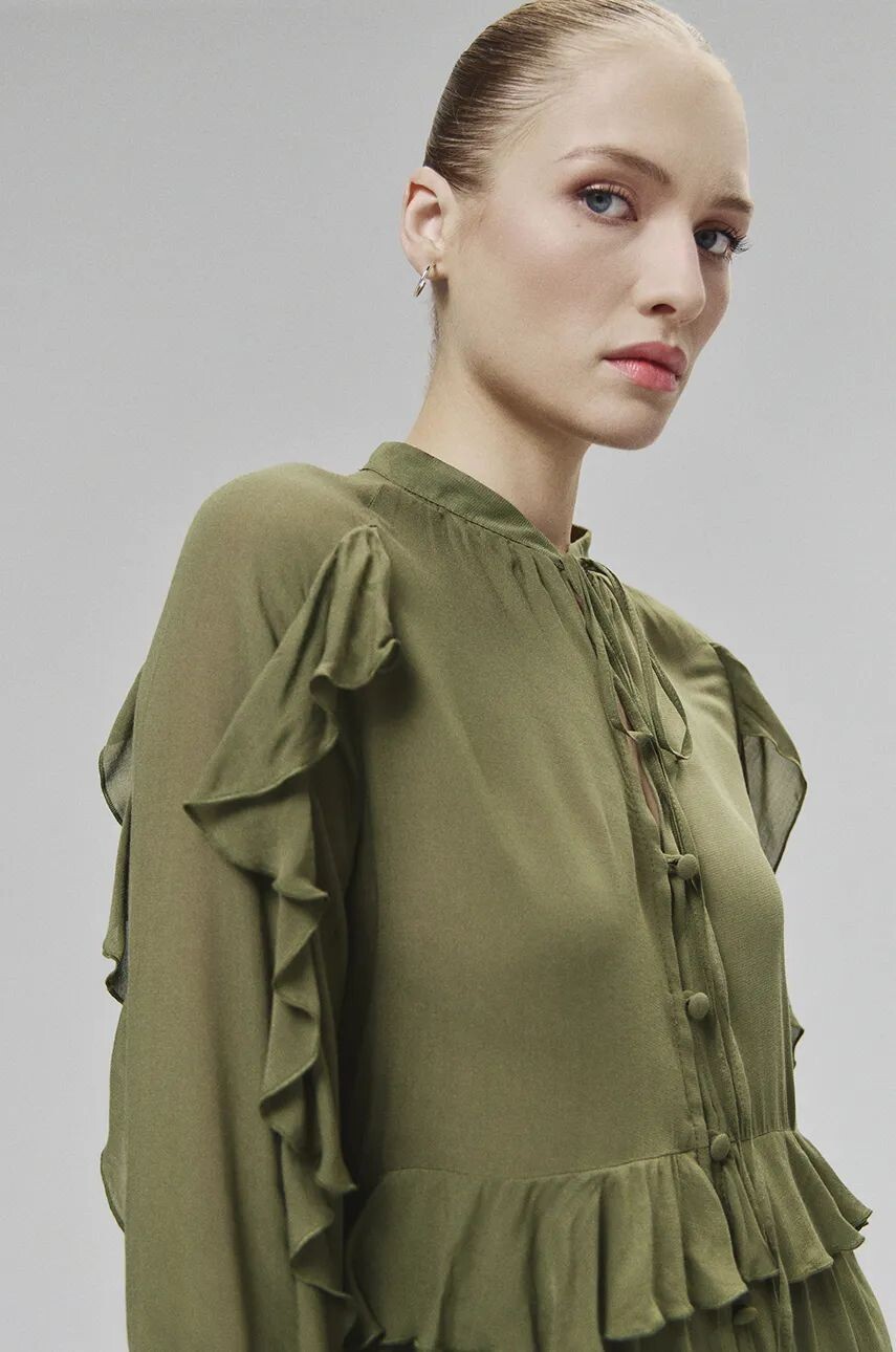 Рубашка Answear Lab, зеленый 
Рубашка Answear Lab, зеленый