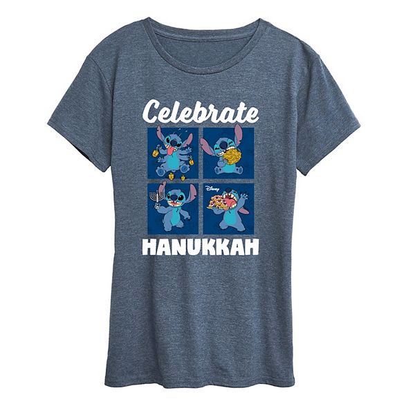 Женская футболка Lilo & Stitch с принтом в честь Хануки Disney, Heather Blue
Женская футболка Lilo & Stitch с принтом в честь Хануки Disney, Heather Blue
