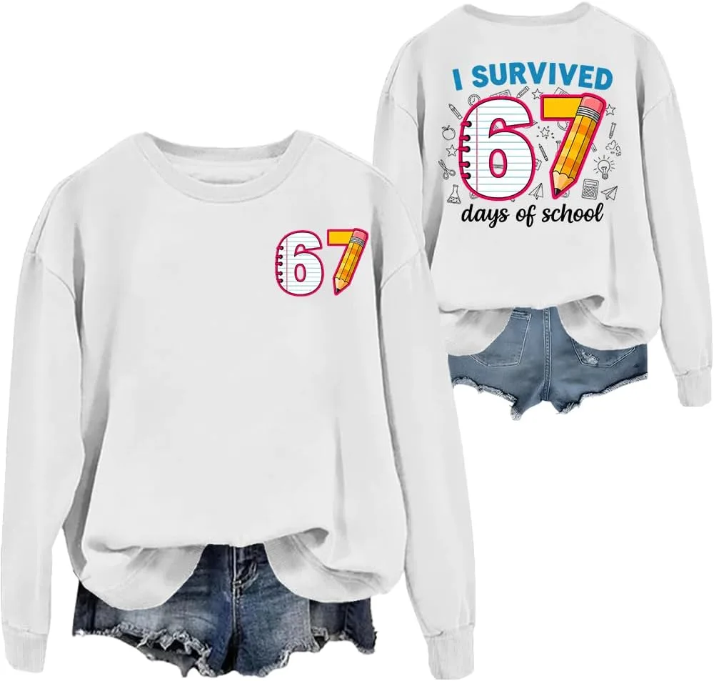 Толстовка I Survived 67 Days Of School NACJOM
Толстовка I Survived 67 Days Of School NACJOM