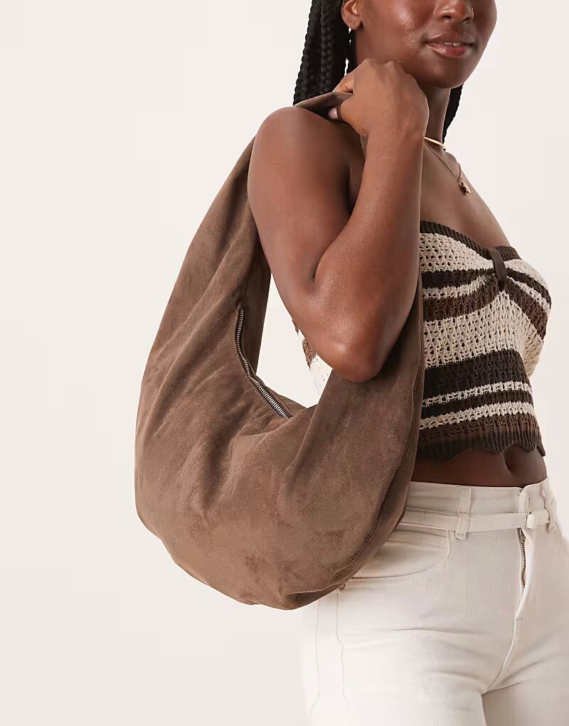 Сумка через плечо Gina Tricot из искусственной замши темно-коричневого цвета
Сумка через плечо Gina Tricot из искусственной замши темно-коричневого цвета