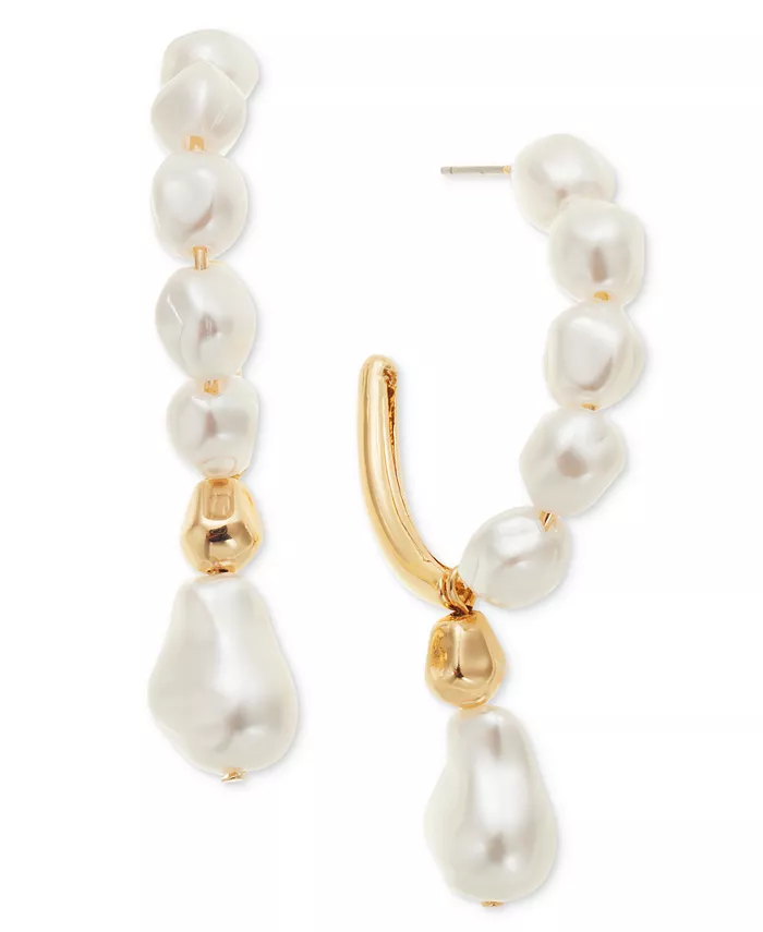 Золотистые серьги-кольца с подвесками из искусственного жемчуга On 34th, золотой
Золотистые серьги-кольца с подвесками из искусственного жемчуга On 34th, золотой