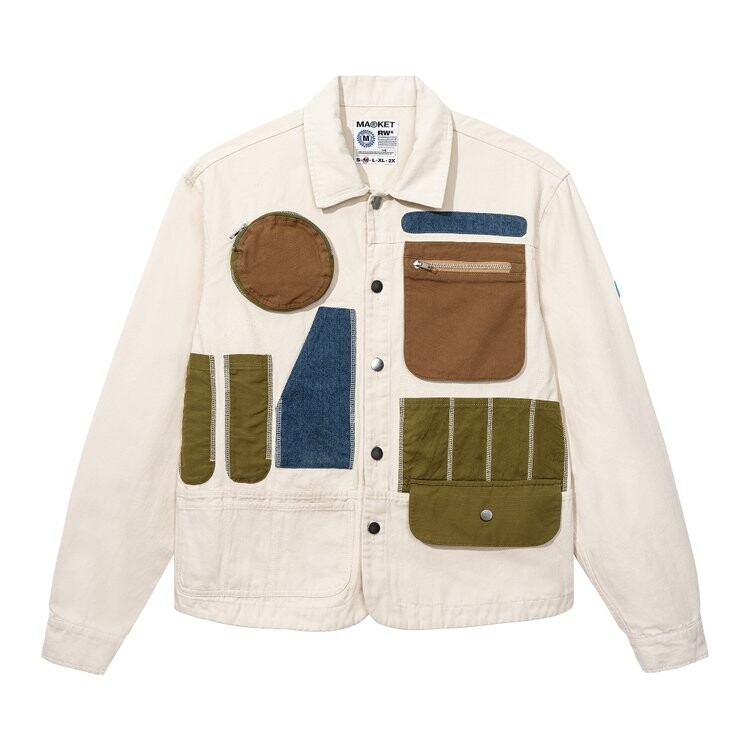 Рубашка Market Workstation Overshirt, кремовый
Рубашка Market Workstation Overshirt, кремовый