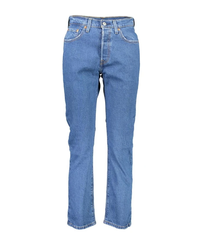 Хлопковые джинсы с пятью карманами и логотипом Levi'S, синий
Хлопковые джинсы с пятью карманами и логотипом Levi'S, синий