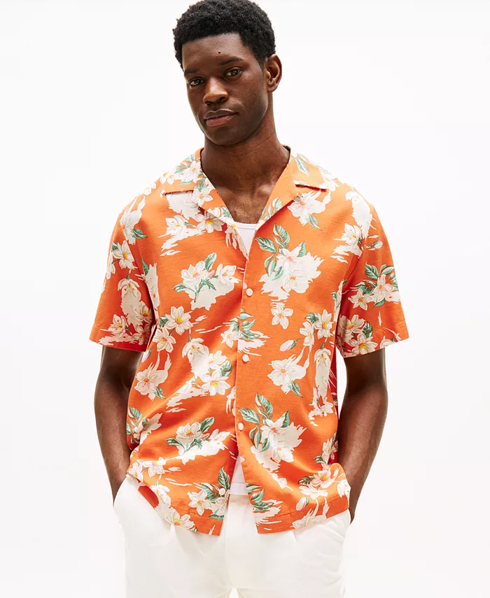 Мужская классическая рубашка Camp с цветочным принтом Tommy Hilfiger, оранжевый
Мужская классическая рубашка Camp с цветочным принтом Tommy Hilfiger, оранжевый