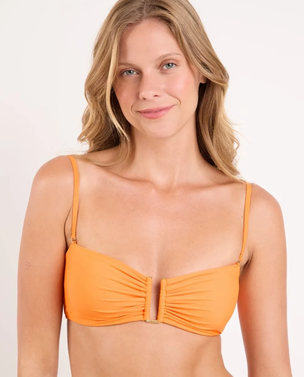 Однотонный бюстгальтер-бандо с подкладкой Río de Sol, оранжевый
Однотонный бюстгальтер-бандо с подкладкой Río de Sol, оранжевый