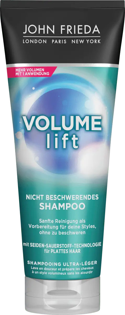 Шампунь Объем Лифт 250мл John Frieda
Шампунь Объем Лифт 250мл John Frieda