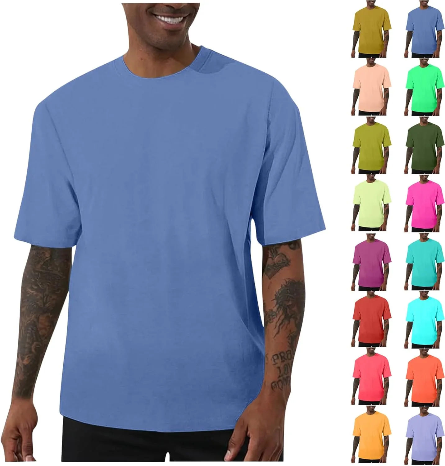 Мужская футболка с коротким рукавом Casual Loose Fit
Мужская футболка с коротким рукавом Casual Loose Fit