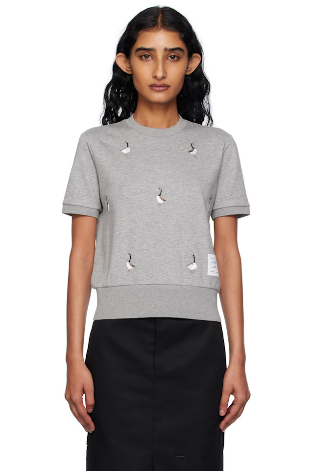 Хлопковая футболка Milano Geese Thom Browne, серый
Хлопковая футболка Milano Geese Thom Browne, серый