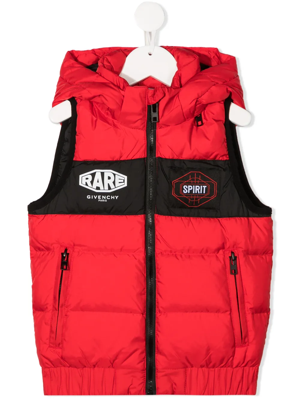 Дутый жилет с капюшоном Givenchy Kids, красный
Дутый жилет с капюшоном Givenchy Kids, красный