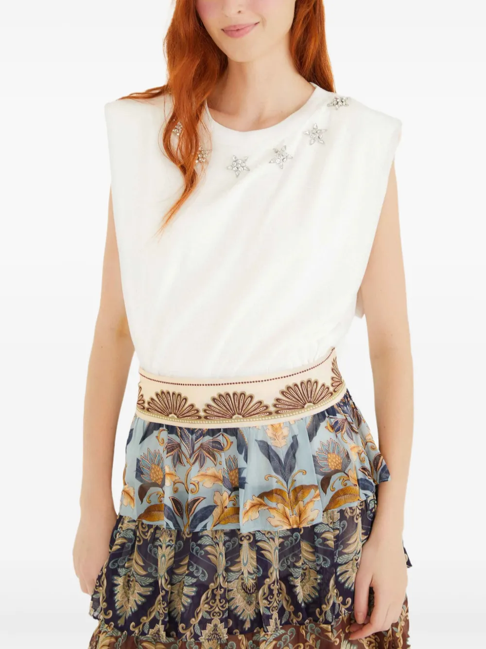 Майка, украшенная звездами Farm Rio, белый
Майка, украшенная звездами Farm Rio, белый