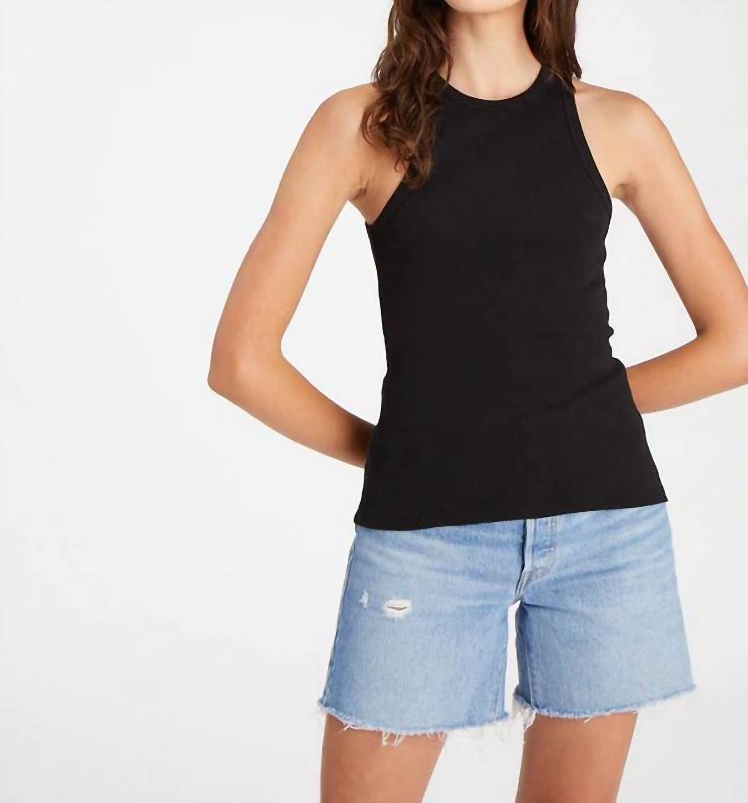 Идеальная ребристая майка черного цвета Sanctuary
Идеальная ребристая майка черного цвета Sanctuary