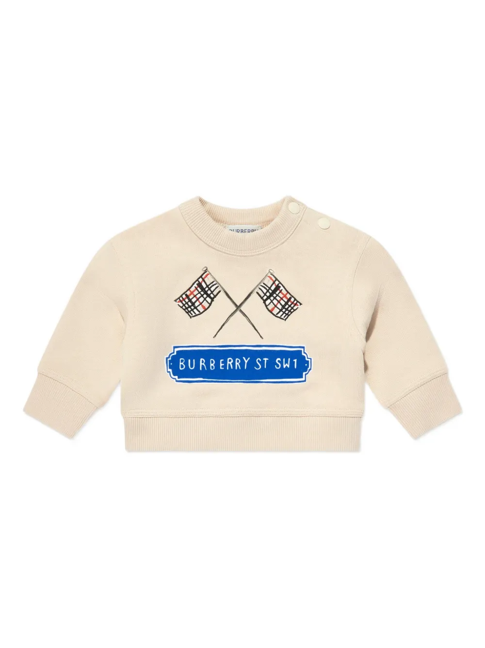 Свитшот с принтом флагов Burberry Kids, нейтральный
Свитшот с принтом флагов Burberry Kids, нейтральный
