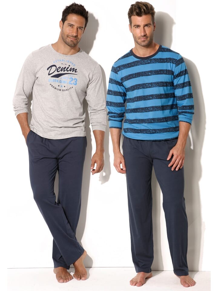 Пижама HIS, цвет marine-grau-meliert, marine-aquablau
Пижама HIS, цвет marine-grau-meliert, marine-aquablau