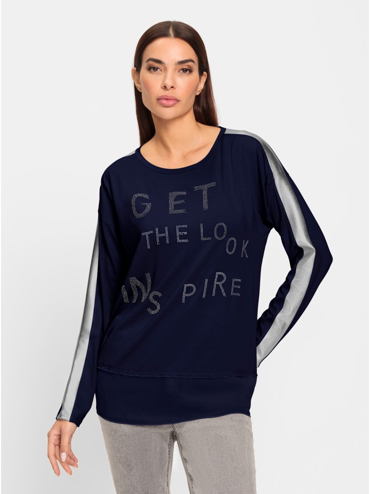 Рубашка с длинными рукавами темно-синего цвета Heine
Рубашка с длинными рукавами темно-синего цвета Heine