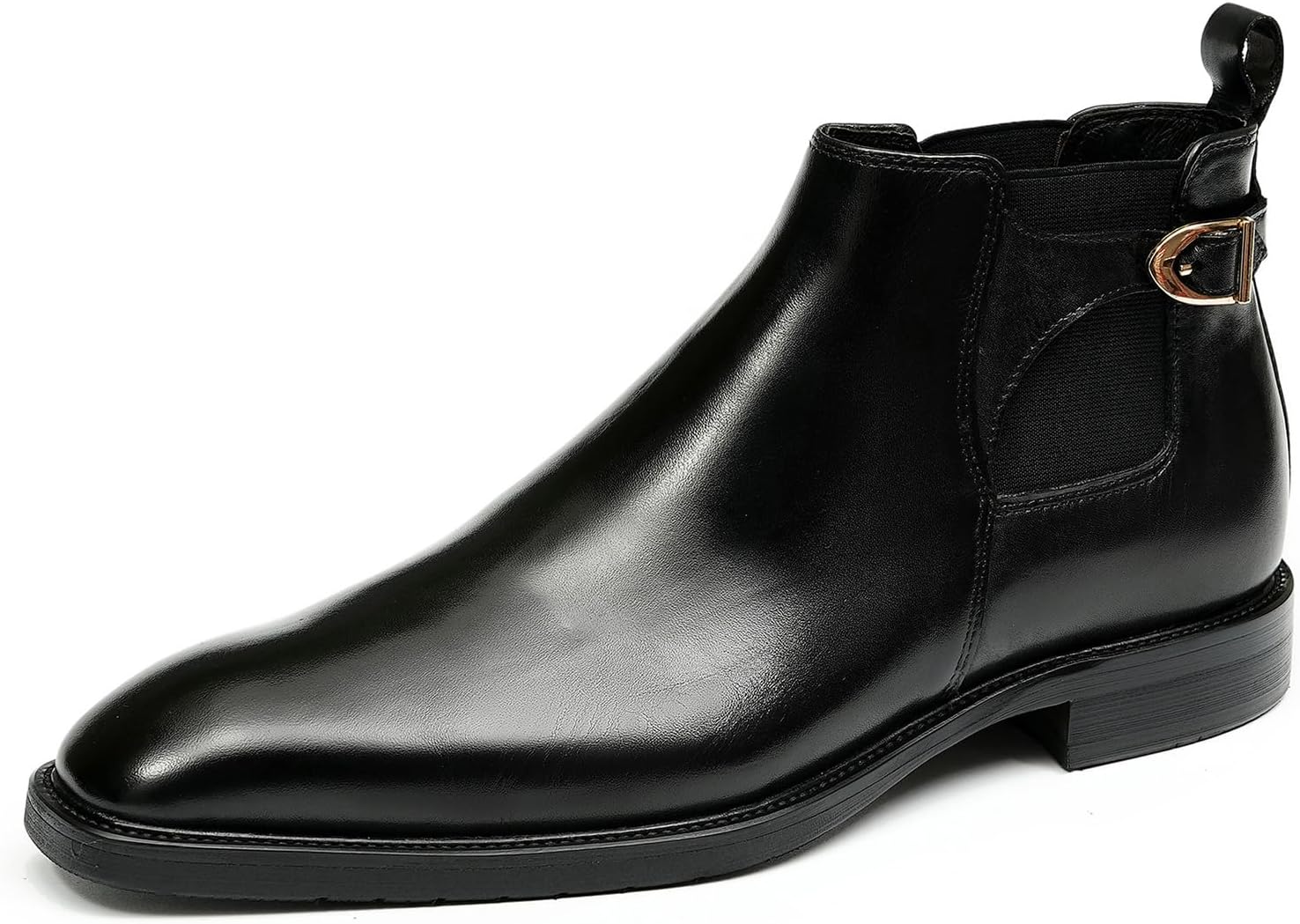 Мужские зимние ботинки Santimon из натуральной кожи ручной работы с утеплителем из хлопка, стиль Челси, для формального образа с пряжкой, ботильоны, черный
Мужские зимние ботинки Santimon из натуральной кожи ручной работы с утеплителем из хлопка, стиль Челси, для формального образа с пряжкой, ботильоны, черный