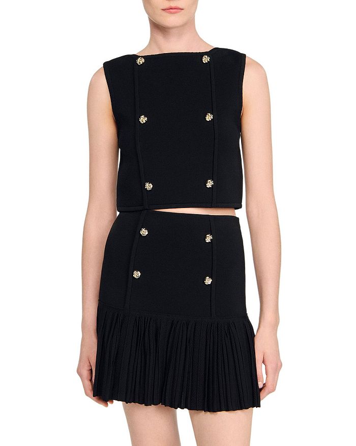 Двубортный жилет Sandro, черный
Двубортный жилет Sandro, черный