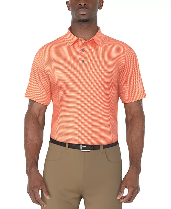 Мужская поло с коротким рукавом и микро-геометрическим принтом PGA TOUR, оранжевый
Мужская поло с коротким рукавом и микро-геометрическим принтом PGA TOUR, оранжевый