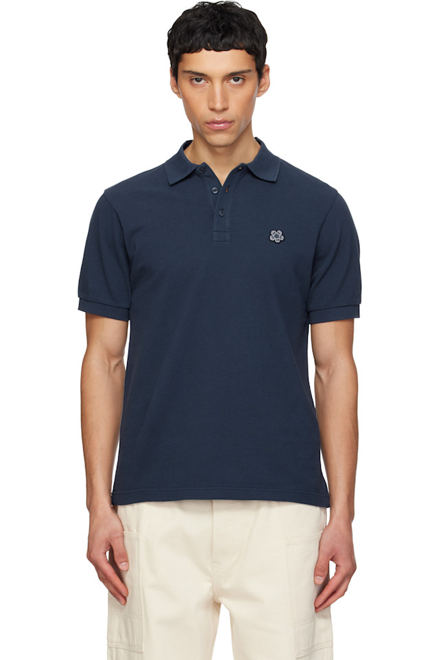 Kenzo Темно-Синяя узкая рубашка-поло kenzo paris 'boke Flower'
Kenzo Темно-Синяя узкая рубашка-поло kenzo paris 'boke Flower'