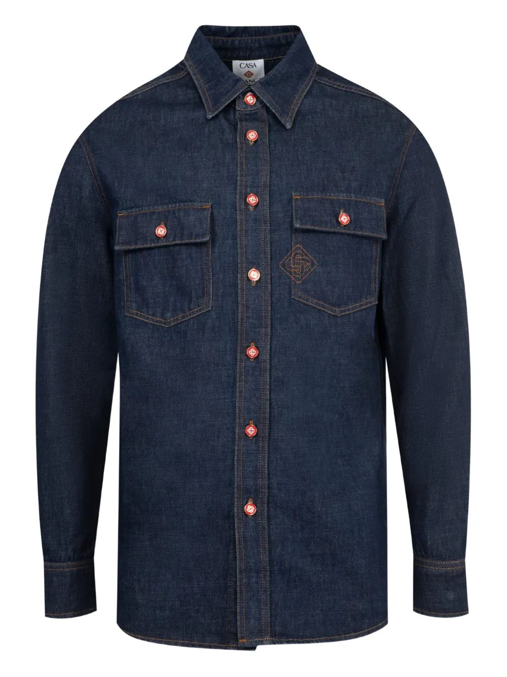 Джинсовая рубашка с монограммой CASABLANCA, синий
Джинсовая рубашка с монограммой CASABLANCA, синий