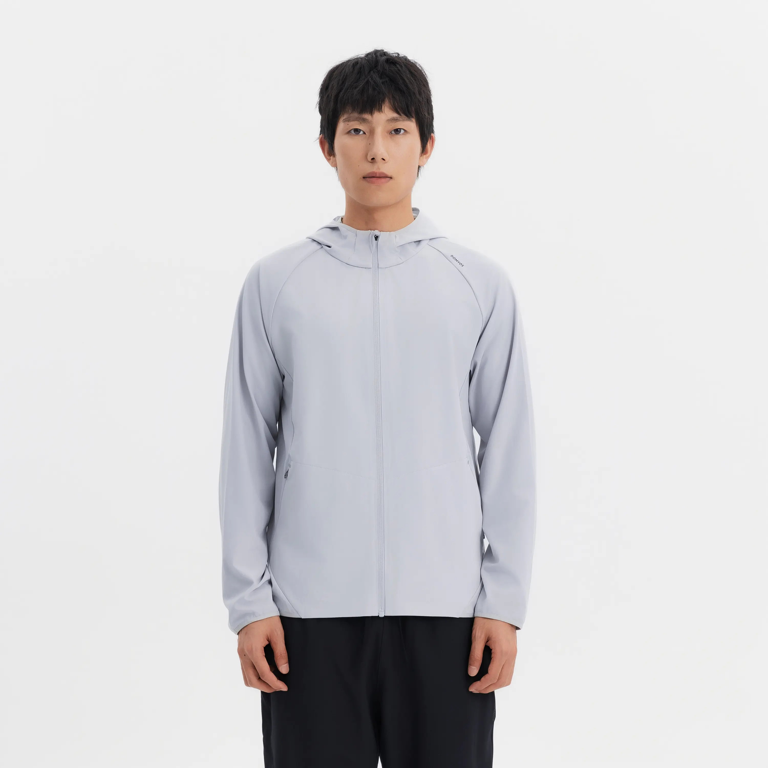 Мужская лёгкая худи для фитнеса Domyos — светло-серый 
Мужская лёгкая худи для фитнеса Domyos — светло-серый