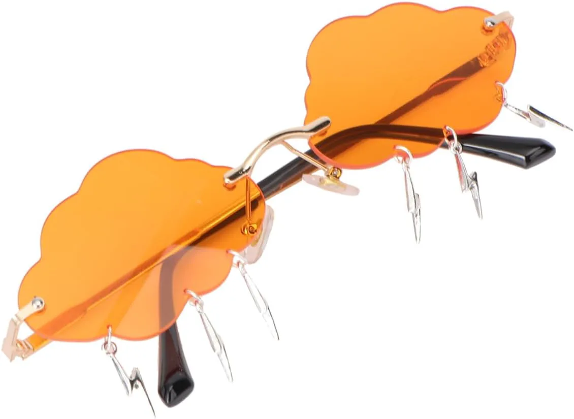Женские солнцезащитные очки без оправы Cloud Tear, очки Electric Wave Party Glasses в золотой оправе, легкие модные очки для фотосессий и фестивалей FOYTOKI, Orange
Женские солнцезащитные очки без оправы Cloud Tear, очки Electric Wave Party Glasses в золотой оправе, легкие модные очки для фотосессий и фестивалей FOYTOKI, Orange