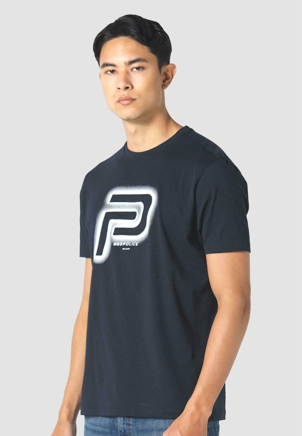 Футболка с принтом 883 Police, темно-синий 
Футболка с принтом 883 Police, темно-синий