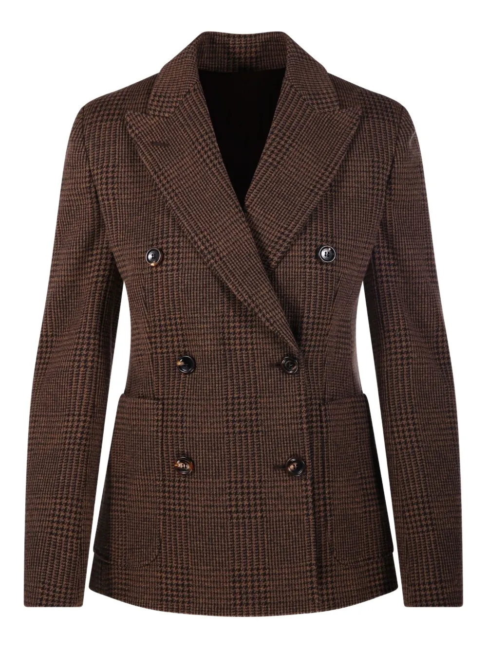 Клетчатый двубортный пиджак Max Mara, коричневый
Клетчатый двубортный пиджак Max Mara, коричневый