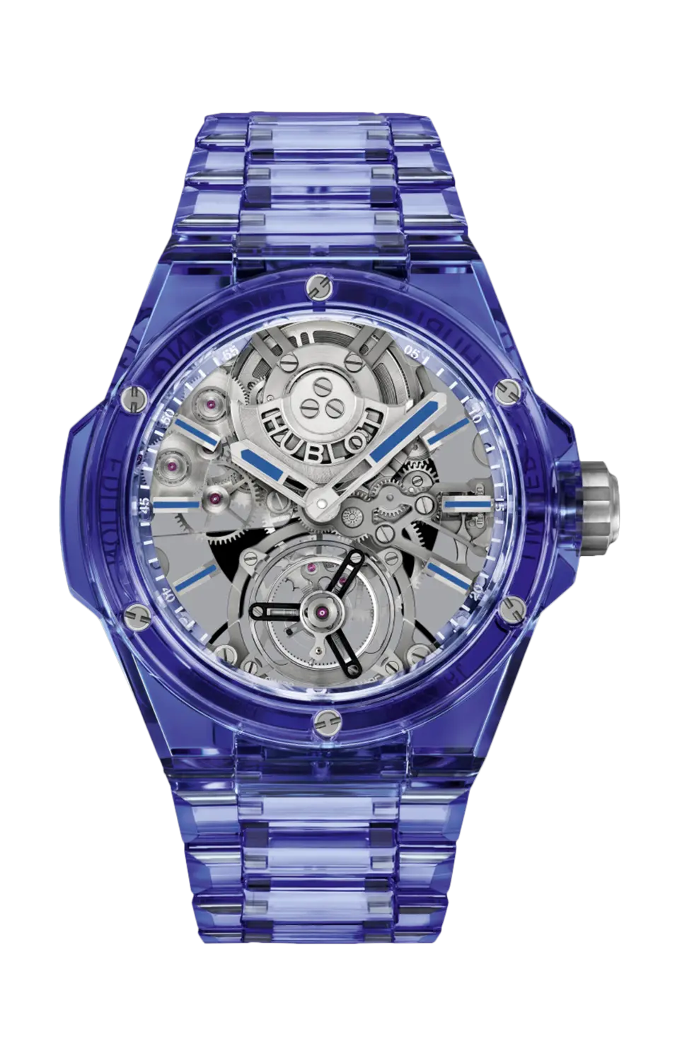 Часы big bang tourbillon integrated full blue sapphire limited edition Hublot
Часы big bang tourbillon integrated full blue sapphire limited edition Hublot