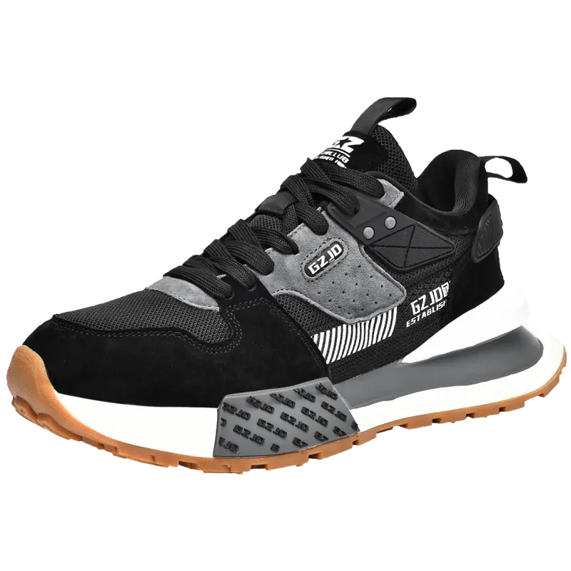 Cuzzi Антискользящие износостойкие низкие повседневные ботинки унисекс черно-серые, цвет Black Gray 
Cuzzi Антискользящие износостойкие низкие повседневные ботинки унисекс черно-серые, цвет Black Gray