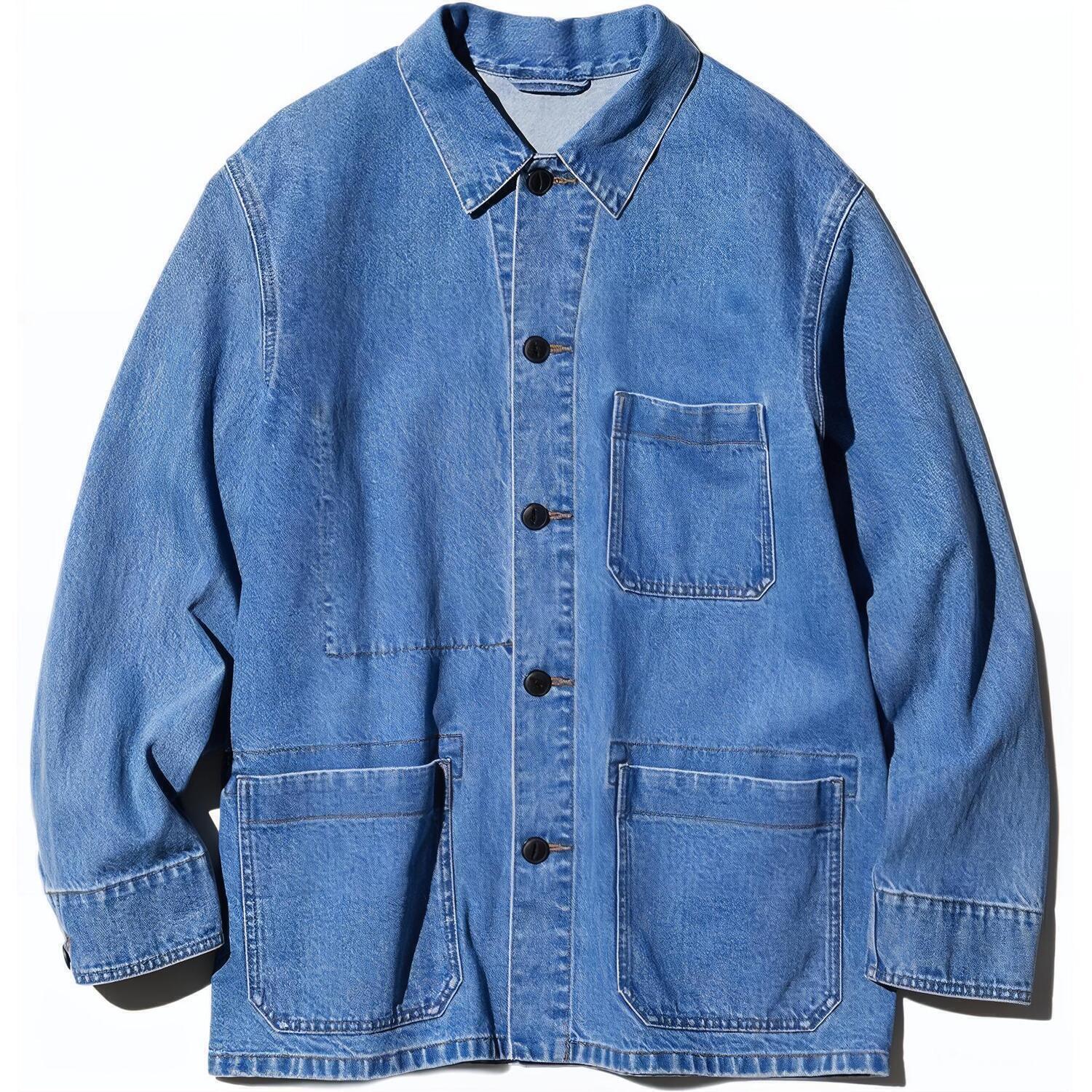 UNIQLO Джинсовая куртка мужская голубая Lake Blue, Lake Blue
UNIQLO Джинсовая куртка мужская голубая Lake Blue, Lake Blue