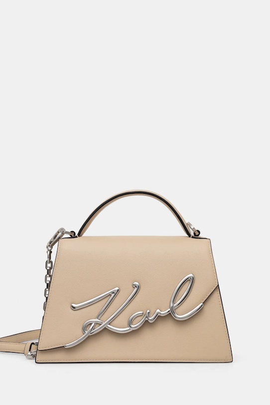 Кожаная сумка Karl Lagerfeld, бежевый
Кожаная сумка Karl Lagerfeld, бежевый