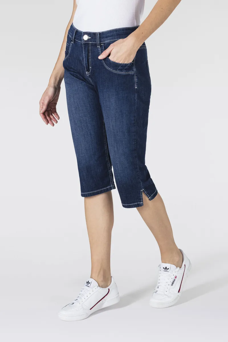 Джинсы-капри MAC "Capri", декоративные складки по подолу, синий
Джинсы-капри MAC "Capri", декоративные складки по подолу, синий