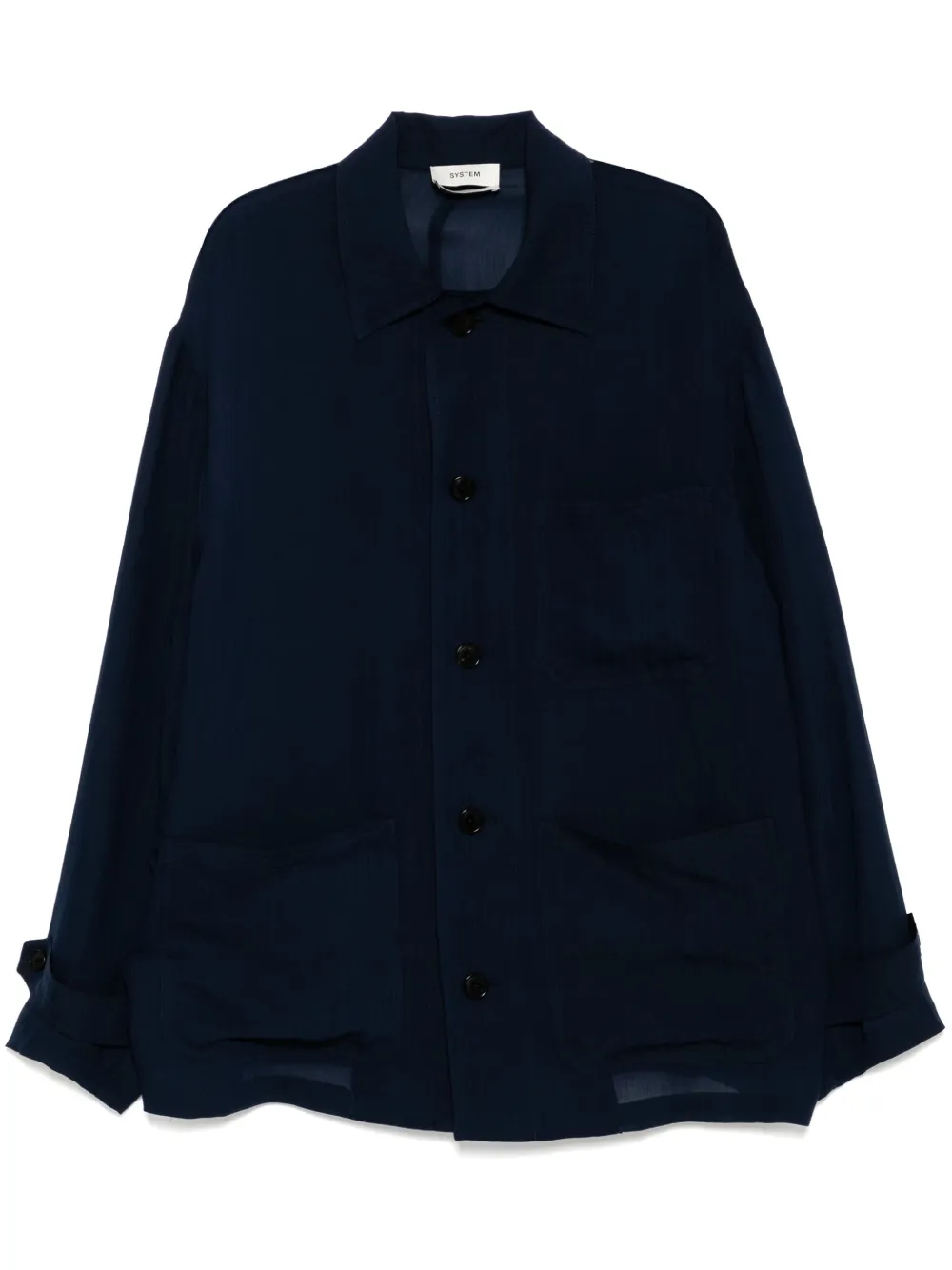 Прозрачная рубашка System, синий 
Прозрачная рубашка System, синий