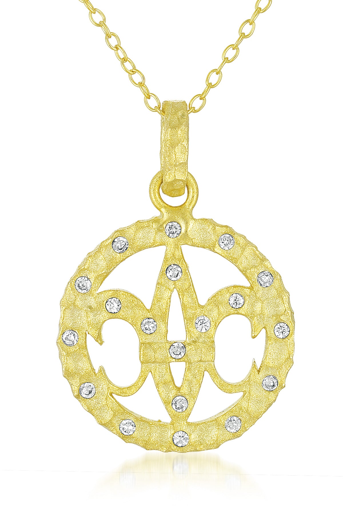 Круглые подвески-капельки из стерлингового серебра с позолотой и фианитами в форме геральдической лилии Genevive, золотой
Круглые подвески-капельки из стерлингового серебра с позолотой и фианитами в форме геральдической лилии Genevive, золотой