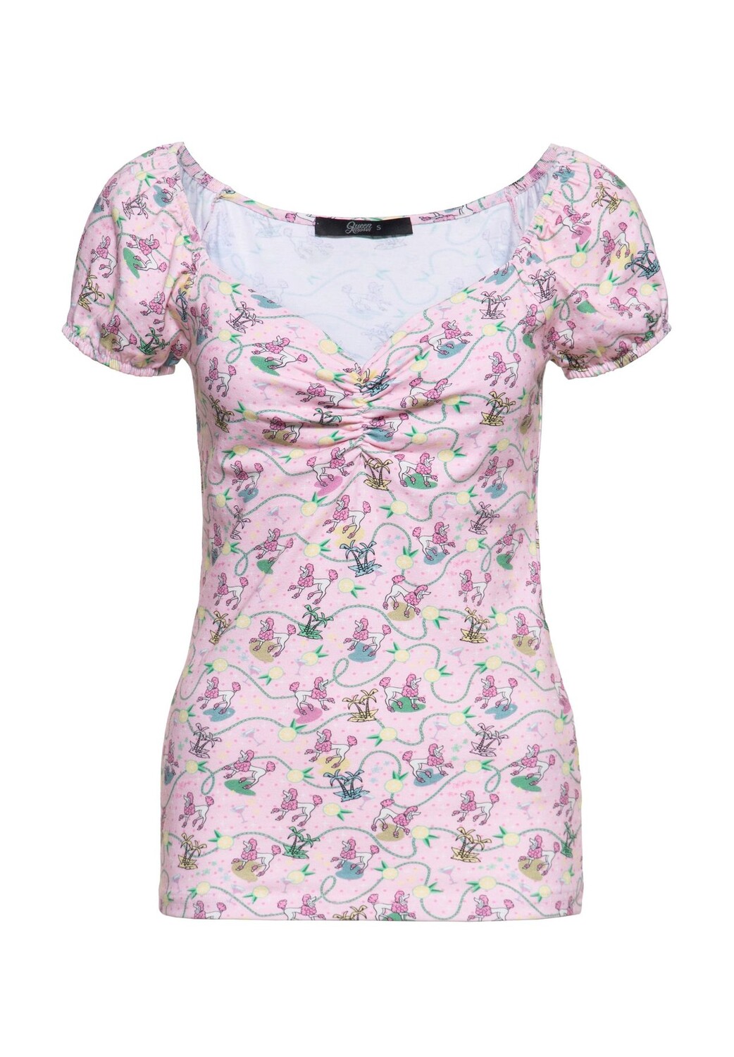 Футболка с винтажным принтом «Пудель» по всей поверхности Queen Kerosin, розовый
Футболка с винтажным принтом «Пудель» по всей поверхности Queen Kerosin, розовый