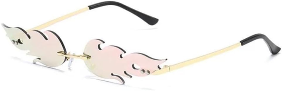 Солнцезащитные очки Fire Flame для женщин, без оправы, с волнообразным рисунком, металлические линзы, винтажный стиль, зеркальные очки, защита от ультрафиолета UV400, размер 5, один размер LANGSER, Black
Солнцезащитные очки Fire Flame для женщин, без оправы, с волнообразным рисунком, металлические линзы, винтажный стиль, зеркальные очки, защита от ультрафиолета UV400, размер 5, один размер LANGSER, Black