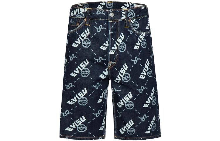 Джинсовые шорты мужские джинсовые синие Evisu, синий
Джинсовые шорты мужские джинсовые синие Evisu, синий