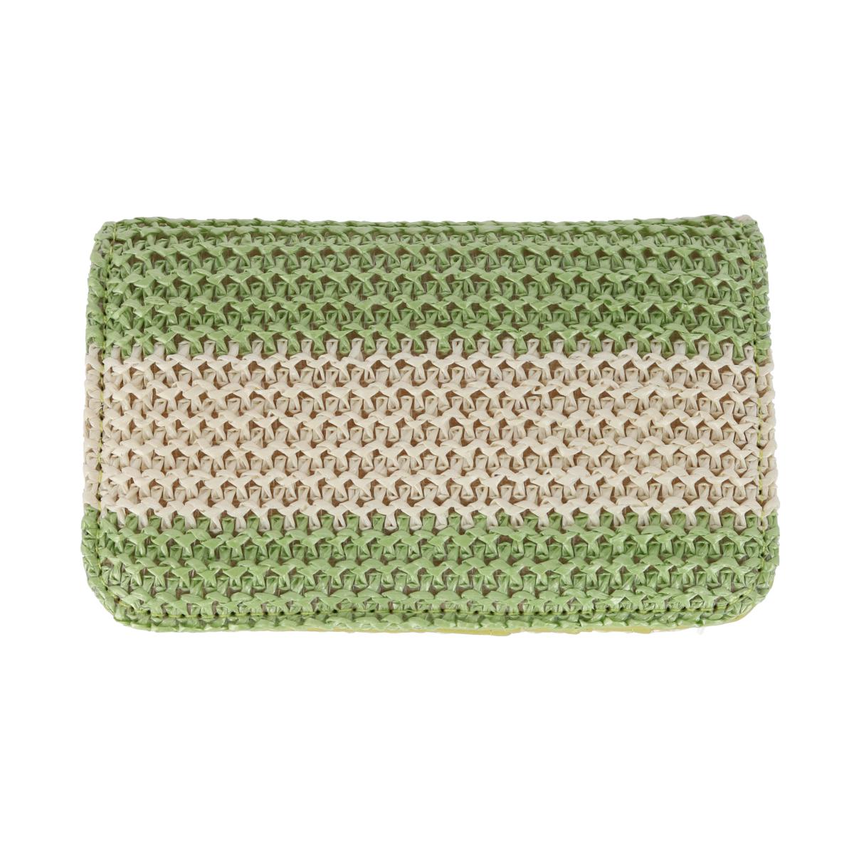 Женский чехол для карточек из соломенной веганской кожи Buxton, лаймово-зеленый 
Женский чехол для карточек из соломенной веганской кожи Buxton, лаймово-зеленый