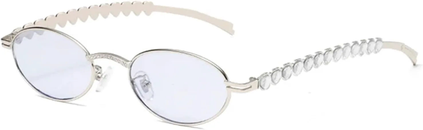 Willochra Fashion Овальные солнцезащитные очки в форме сердца со стразами, маленькие круглые, женские и мужские, панк, ретро, бриллиантовые очки F25, Blue
Willochra Fashion Овальные солнцезащитные очки в форме сердца со стразами, маленькие круглые, женские и мужские, панк, ретро, бриллиантовые очки F25, Blue